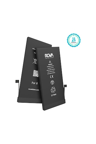 Rova Apple Uyumlu iPhone 8 Yüksek Kapasiteli Batarya Pil 2210 Mah