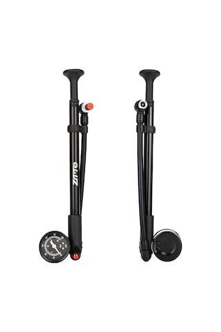Ztto Ztto Bisiklet Amortisör Pompası Ölçerli 300psi Yüksek Siyah