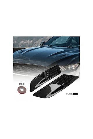 Üniversal Her Araca Uyumlu Kaput Üstü Havalandırma Izgarası Tavan Vent Air Scoop Spor Görünümlü 1.sınıf İthal 2 Adet 00 Şüscaroto Aksesuar