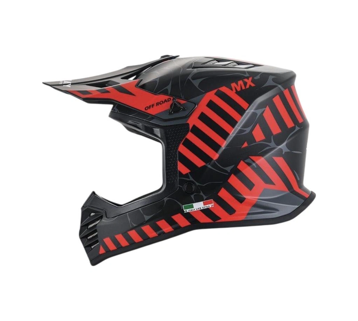 Sway Alert Full Face Tam Korumalı Kask 51-52cm Siyah - Kırmızı Siyah - Kırmızı