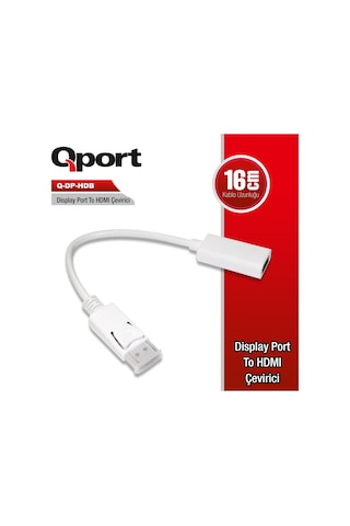 Qport Q-dp-hdb Dısplayport To Hdmı Çevirici
