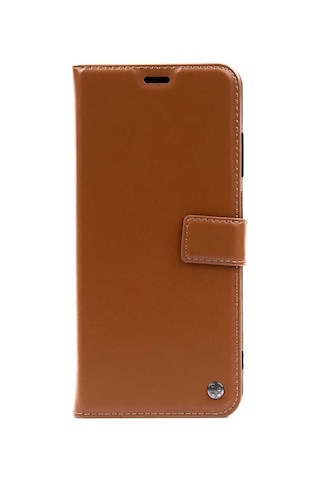 Zore Tecno Camon 18 Kılıf Msra Kar Deluxe Kapaklı Kılıf - Siyah Siyah