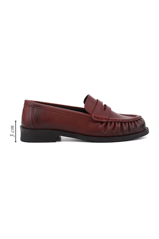 Gönderir Kadın Bordo Loafer Ayakkabı Ddza87335885