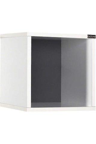 Adoremobilya Rainbow Genç Odası Duvar Rafı Diamond-Beyaz