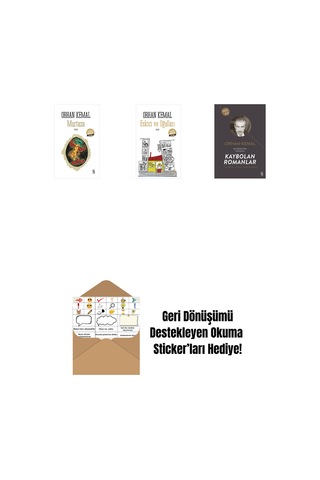 Murtaza Midi Boy + Eskici Ve Oğulları Midi Boy + Kaybolan Romanlar + Okuma Sticker'ları