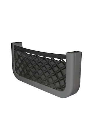 Marin Siyah Plastik Fileli Eşya Yuvası Cep - Tekne Yat Motoryat 250X115X10