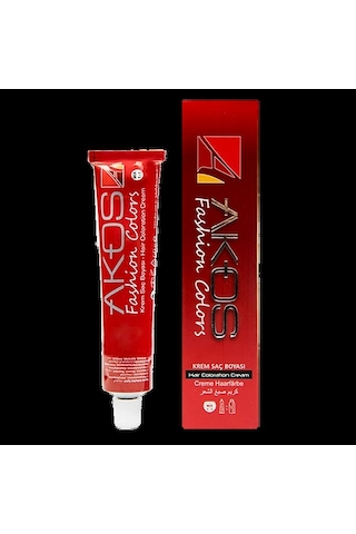 Akos Tüp Boya 60 Ml 7.54 Kiraz Saç Boyası 60 Ml 3 Adet Boya+ 3 Adet Oksidan