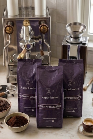 Espresso Kahve Çekirdekleri Premium Roasted 1000g Çekirdek Kahve