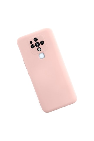 Cosmotex Newface Tecno Camon 16 Kılıf Nano İçi Kadife Silikon - Pudra