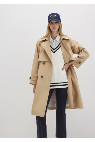 Mavi - Bej Trençkot 110703-82323 Bej