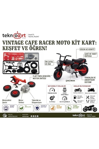 Vintage Cafe Racer Moto Kitcard