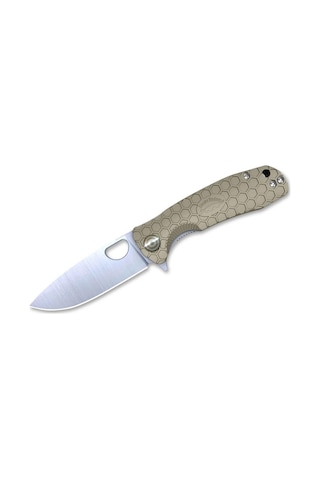 Honey Badger Flipper D2 Large Tan Kamp Çakı Kahverengi
