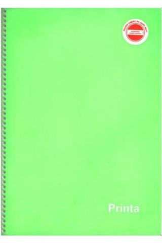 Ekofis Pirinta defter 160 Yp Çizgili A4 Spiralli PP.Kap.Fıstık Yeşil