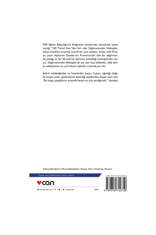 Değirmenimden Mektuplar - Alphonse Daudet -  Can Yayınları