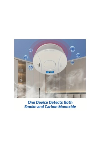 Willowhaven 425 Sku 2si 1 Arada Co Duman Dedektörü Led Ekranlı Pil İle Çalışan Ev Mutfak Güvenliği