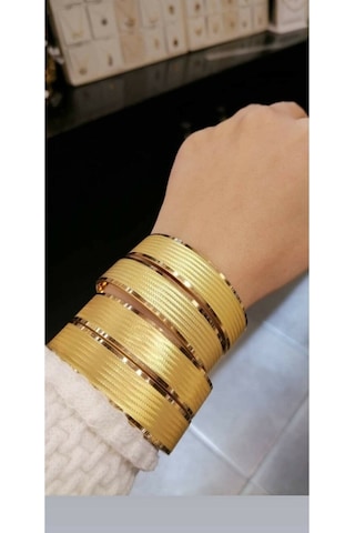 İdeal Gold Sarraf 22 Ayar Işçiliksiz Trabzon Desen Bilezik 15 G