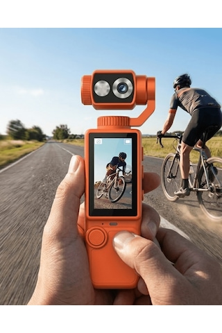 4k - 281 - Video Çekim Özellikli Gimbal Kamera 180 Derece Dönebilen Lens - Metemıx - Stabil Çekim