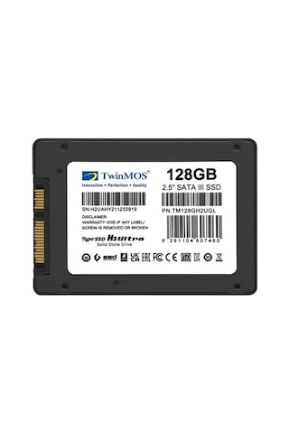 Twınmos 128gb Tm128gh2ugl 580- 550mb/s Ssd Sata-3 Disk