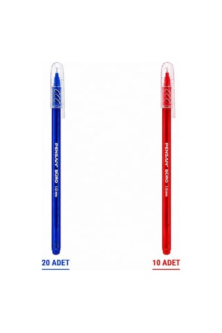 Pensan Büro 2270 Tükenmez Kalem, 1.0 Mm Medium Uç, Mavi, Ofis, Okul Ve Kırtasiye Kullanımı İçin Akıcı Yazım Ka Genel