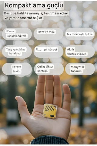 E kervan Apple Find My Akıllı Bluetooth Gps Konum Etiketi Uyumlu iPhone İçindir Sağlam 1 Adet Beyaz