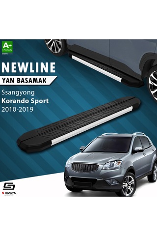 S-dizayn Ssangyong Korando Sport Newline Aluminyum Yan Basamak 203 Cm 2010-2019 A+ Kalite