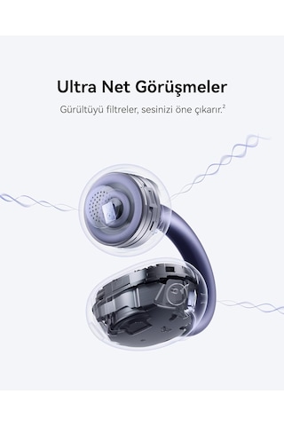 Huawei Freeclip 2 S Bluetooth Kablosuz Kulaklık - Mor