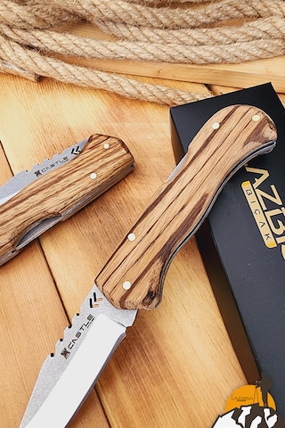 Zeytin Sap Kamp Çakısı Outdoor Piknik Çakısı Bahçe Çakısı Çkw-473 Çok Renkli