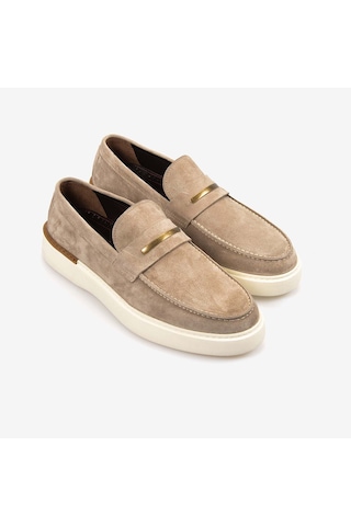 Mocassini Gold Erkek Spor & Sneaker Ayakkabı A7609 Vizon Süet
