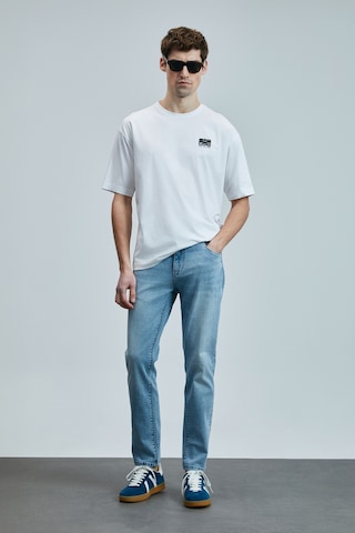 Lufian Nıcolo Smart Jean Erkek Pantolon Slim Fit Mavi Mavi 111200190100300 Mavi