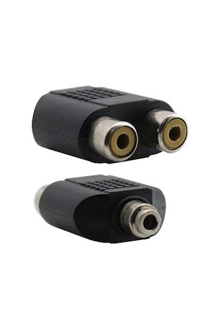Dişi Stereo Rca Dişi Çevirici 2x Rca Dişi Aux Dişi Jack 3.5 Mm Dişi 2 Rca Dişi Jack