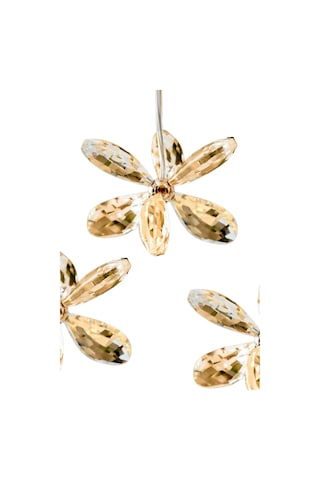 Lzy Avize Store Modern Gold Cam Avize Yatak Odası - Hol - Salon Sarı Sarı