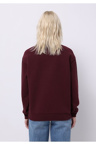 Colin's Colins Regular Fit Yuvarlak Yaka Baskılı Kadın Bordo Sweatshirt Cl1075521 Q1.v2 Brd Bordo