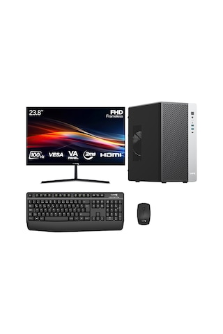 Turbox TX8481 R5-5500 16 GB 512 GB SSD 4 GB GT740 23.8" Free Dos Masaüstü Oyuncu Bilgisayarı