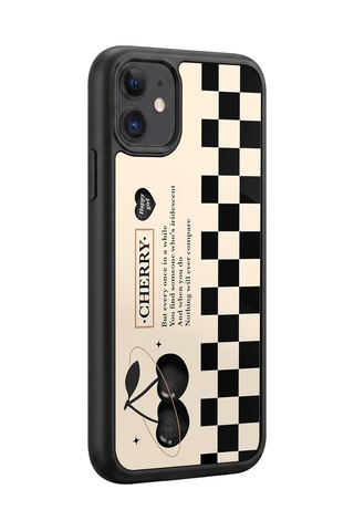 İphone 11 Uyumlu Cherry Desenli Kamera Korumalı Darbelere Dayanıklı Kılıf 1127-cherry-iphone11