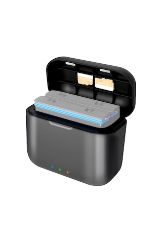 Mufunye Amagisn Ax05 Insta360 X3 İçin Hızlı Şarj Kutusu - 2 Pil + 3 Hafıza Kartı Saklama, Usb-c Arayüzlü, Abs Malzeme, 75 Dakikada Tam Şarj