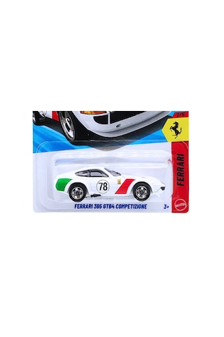 Hot Wheels Ferrarı 365 Gtb4 Competizione Beyaz - Kırmızı