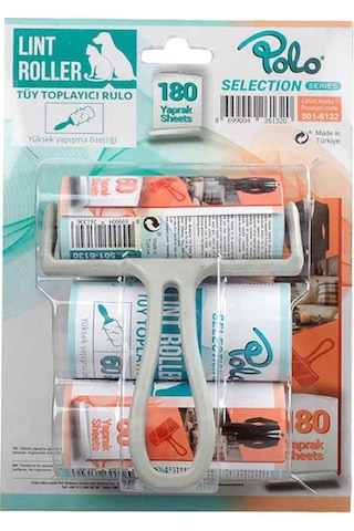 Polo Tüy Toplama Rulosu 60 Yaprak 10 Cm + 2 Adet Yedek