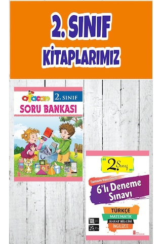 Ata 2.sınıf Afacan Soru Bankası+ 6 Lı Deneme Sınavı