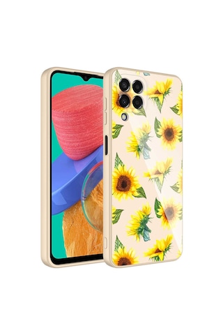 Zore Galaxy Uyumlu M33 Kılıf Kamera Korumalı Desenli Sert Silikon Epoksi Kapak - No2 No2