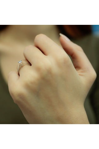 Lova 0,21 Karat Pırlanta Tektaş Yüzük - 1050012