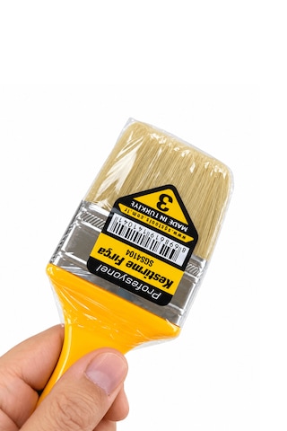 Kestirme Boya Fırçası No.3 - 7 Cm Plastik Saplı