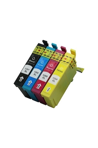 Eko Kartuş Epson Stylus Office BX-525WD (T1291-T1292-T1293-T1294) Set Uyumlu Kartuş