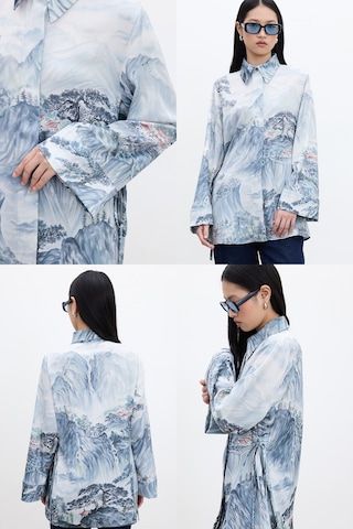 Desenli Bağlamalı Gömlek Valley Çok Renkli