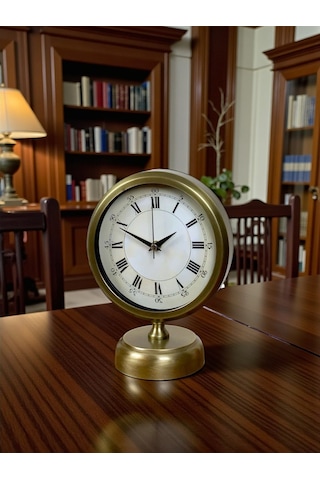 River World Masa Saati Eskitme Metal 25 Cm X 20 Cm Retro Aurum Eskitme Çok Renkli