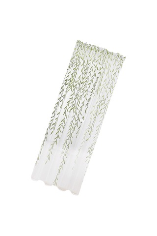 Oturma Odası İçin Yıkanabilir Modern Şeffaf Perdeler Yeşil 260 Cm Diğer