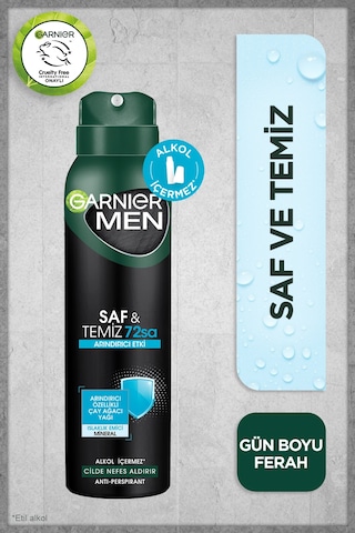 Garnier Men Saf&Temiz Erkek Deodorant 150 ML