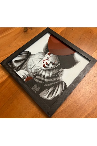 Pennywise 3d Baskı Tablo Çerceve