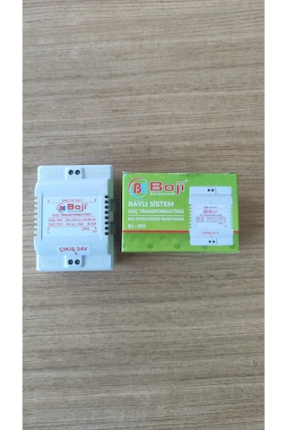 Boji Elektronik Raylı Sistem Güç Transformatörü 24w Bj-024 230v - 24v / 15v Bakır Sargılı