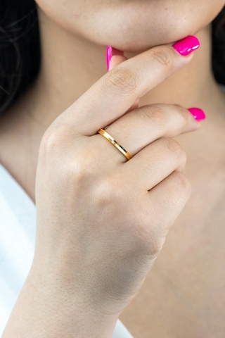 22 Ayar Altın Oluklu Ajda Yüzük 3 Gr