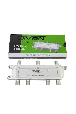 Divisat 1/6 Splitter 5-2400 1 Giriş 6 Çıkış Bölücü